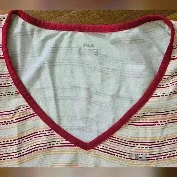 Women's Fila V Neck Activewear Top - Picture 2 of 3